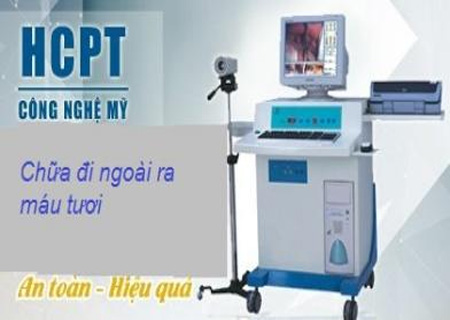 Điều trị đi ngoài ra máu được điều trị bằng kỹ thuật hiện đại