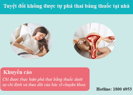 Không được phá thai bằng thuốc tại nhà