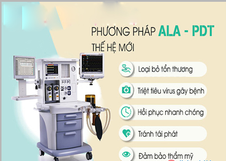 Phương pháp ALA-PDT hỗ trợ điều trị u nhú sinh dục hiệu quả