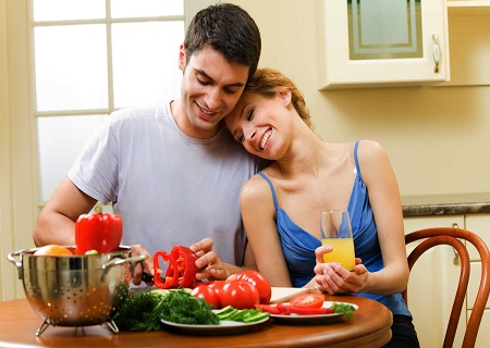 chú ý chế độ dinh dưỡng để nâng cao khả năng mang thai