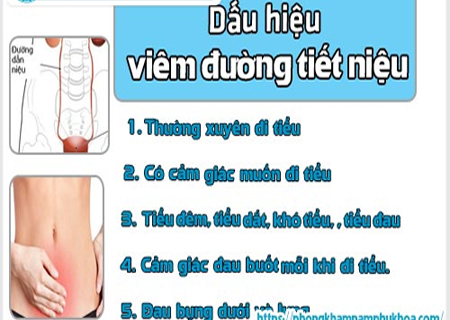 Viêm đường tiết niệu có nhiều biểu hiện cụ thể